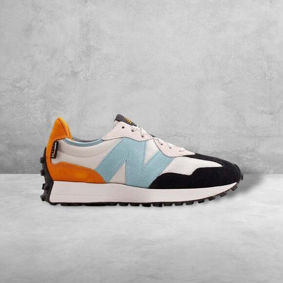 ★ New Balance 327 ‘Moonbeam Madras Orange’ Multi-Color Suede Sneaker ★ - Picture 2 of 9